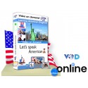 Inglés americano en VOD video bajo demanda en línea